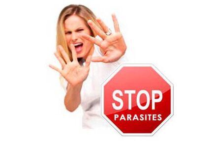 Bekämpfe Parasiten im Körper.